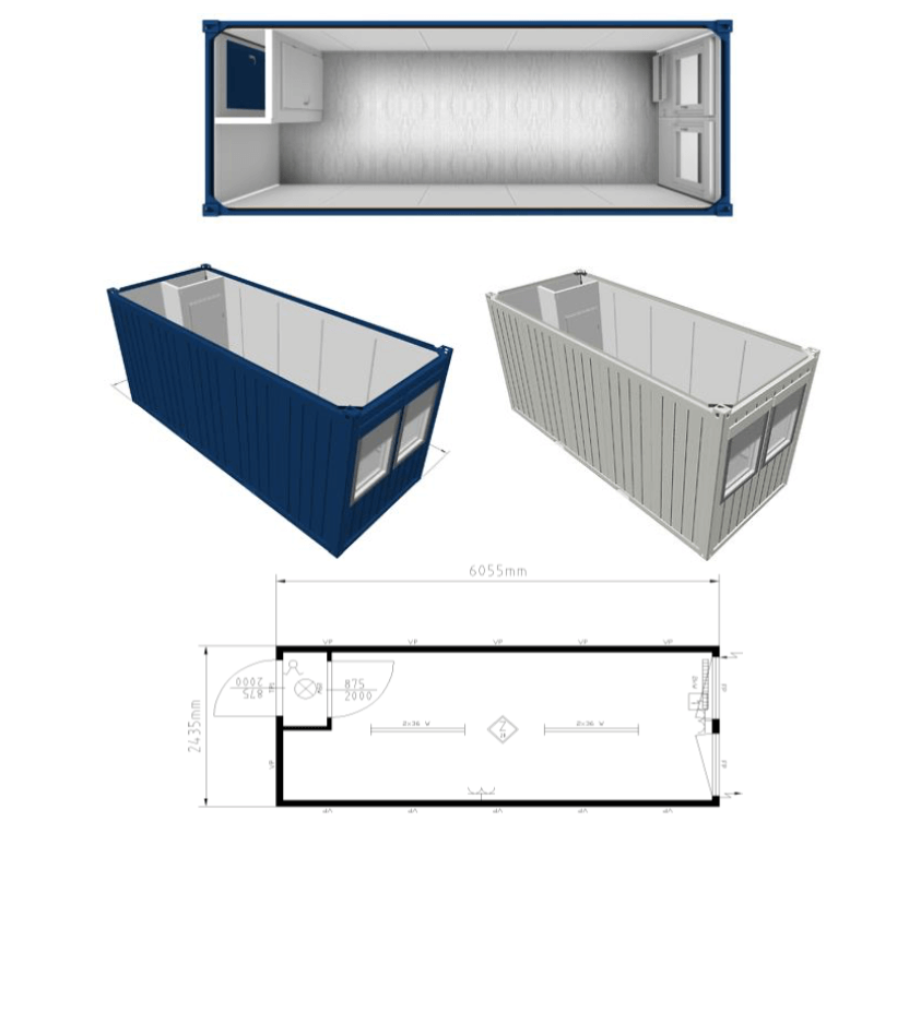 20 Fuss Bürocontainer, fabrikneu – Bild 18