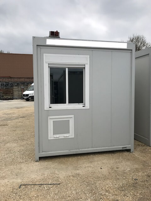 20 Fuss Bürocontainer, gebraucht, grau / Süddeutschland – Bild 1