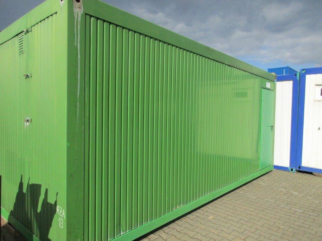 20 Fuss Bürocontainer, gebraucht /grün – Bild 2