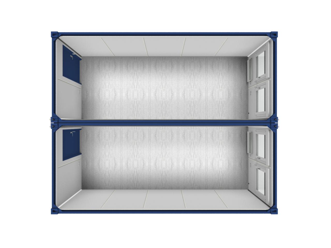 20 Fuss Duo- Bürocontaineranlage, fabrikneu – Bild 2