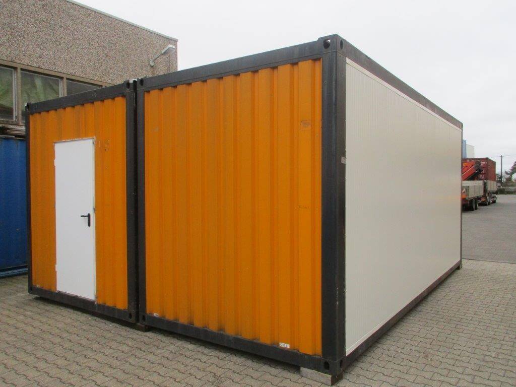 20 Fuss Duo- Bürocontaineranlage, gebraucht- aufgearbeitet – Bild 3