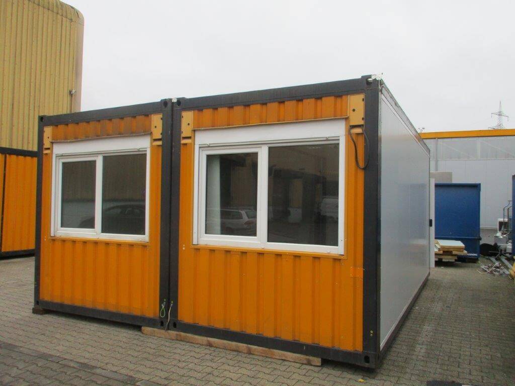 20 Fuss Duo- Bürocontaineranlage, gebraucht- aufgearbeitet – Bild 1