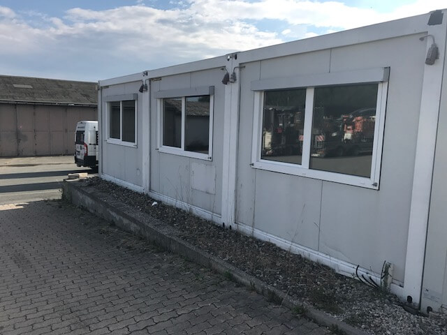 20 Fuss Duo- Bürocontaineranlage, gebraucht - aus 6x3m Containern – Bild 1
