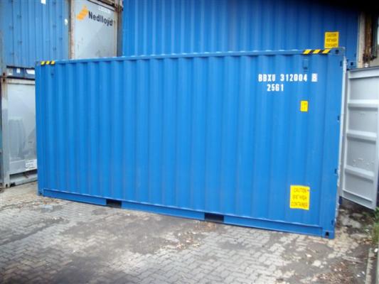 20 Fuss High Cube See- Lagercontainer, neuwertig – Bild 1