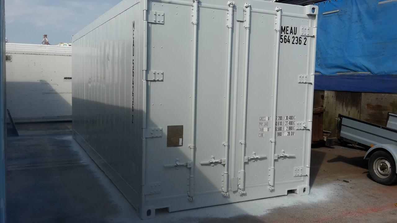 20 Fuss Kühlcontainer, gebraucht / neu lackiert – Bild 3