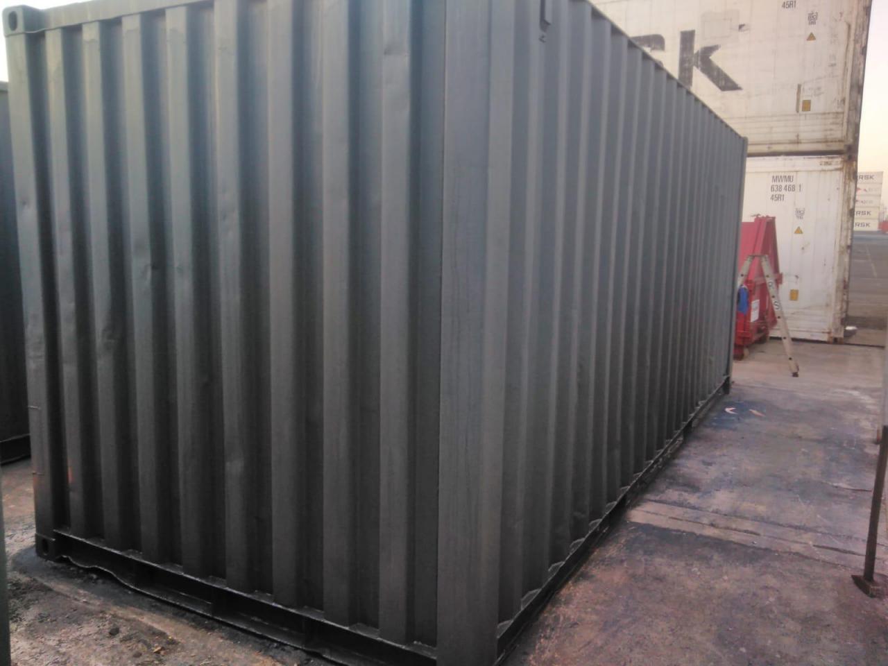 20 Fuss Lagercontainer gebraucht, neu lackiert – Bild 2