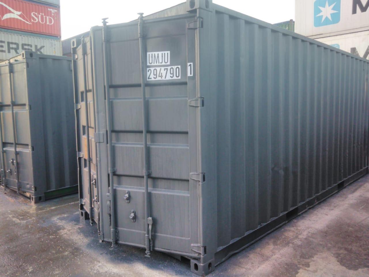 20 Fuss Lagercontainer gebraucht, neu lackiert – Bild 3