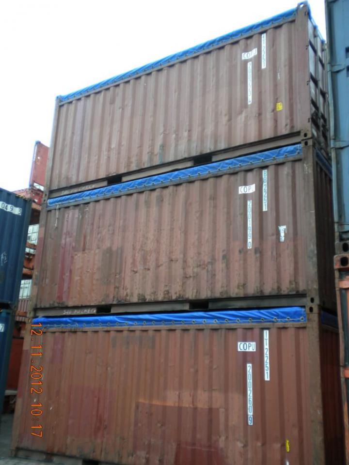 20 Fuss Open Top See- Lagercontainer, gebraucht – Bild 1
