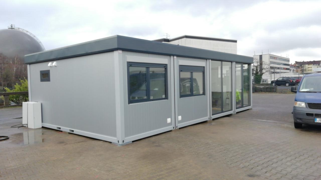 4-fach Bürocontaineranlage mit Attika – Bild 2