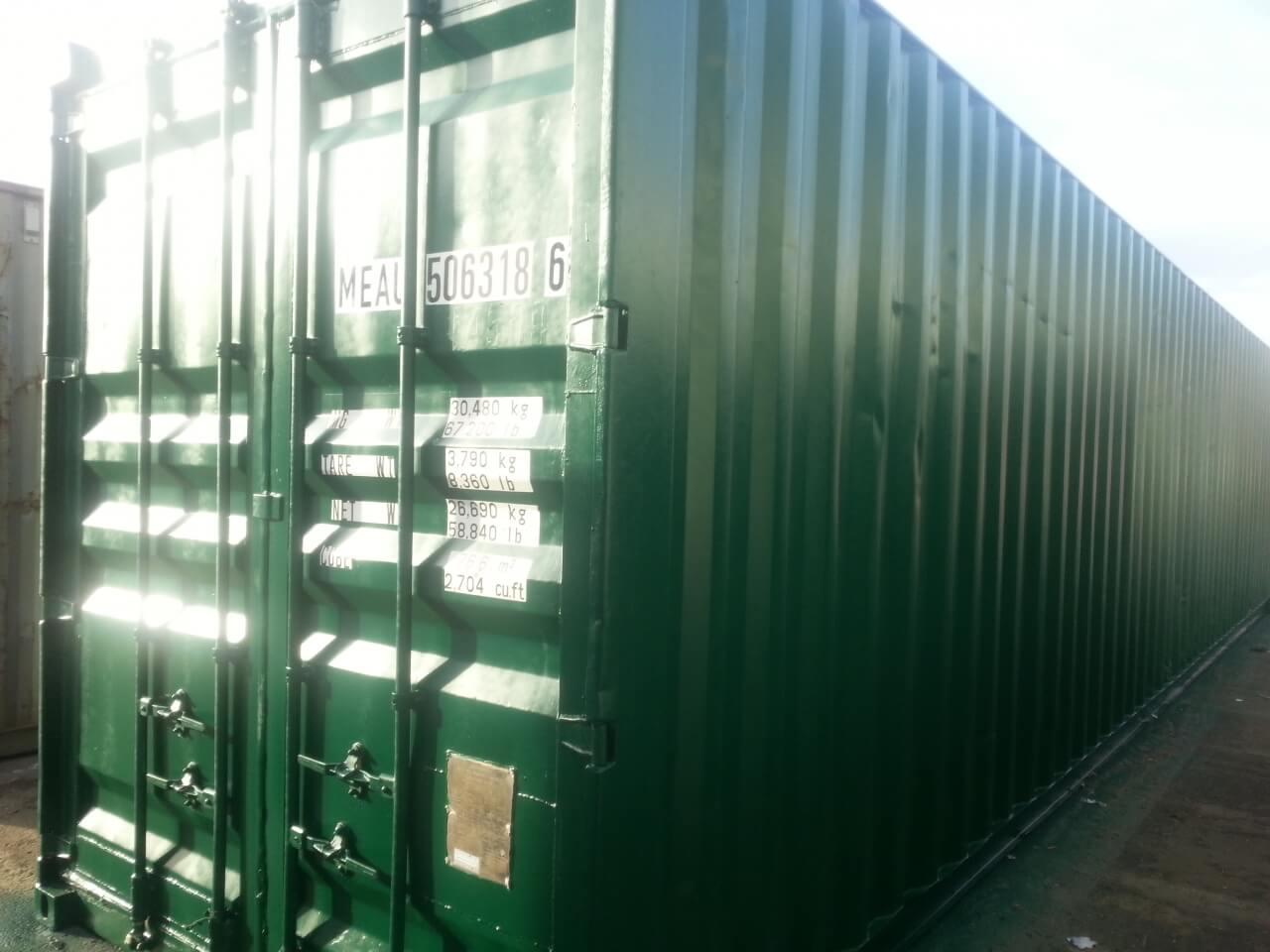 40 Fuss See- Lagercontainer, gebraucht, neu lackiert – Bild 4