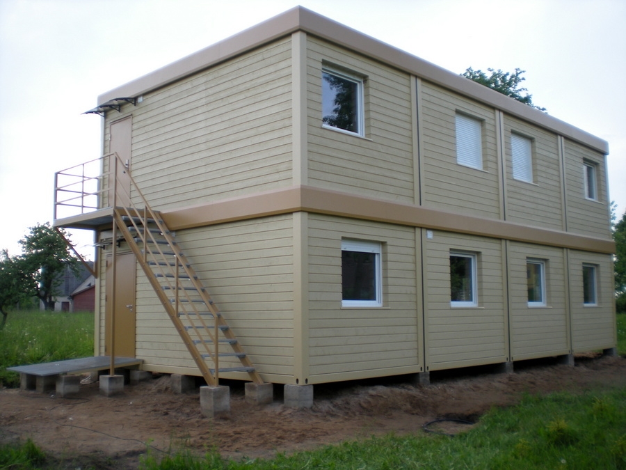 Bürocontainer mit Holzverkleidung – Bild 2