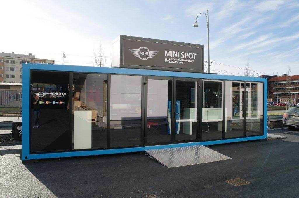 Bürocontainer mit bodentiefen Fenstern – Bild 2