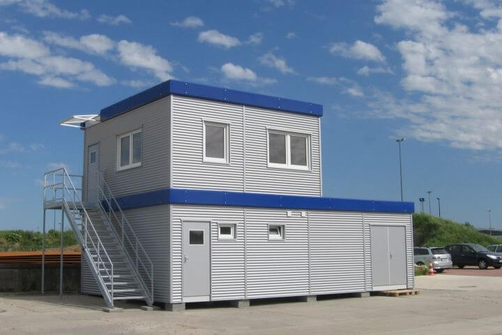 Bürocontaineranlage mit Aluwelle – Bild 3