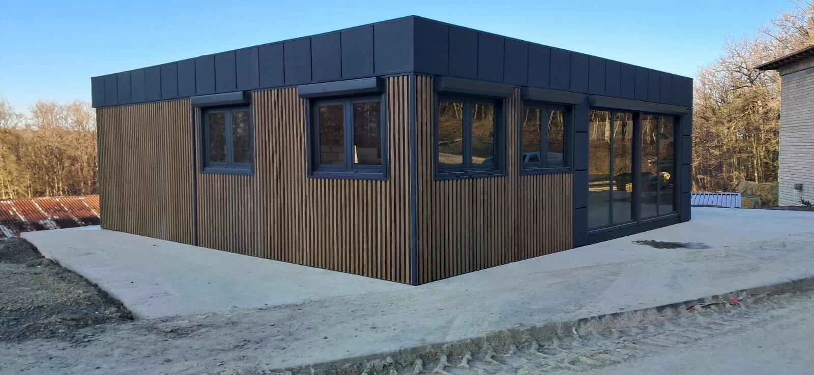 9 × 9 m Bürocontaineranlage, gebraucht – Ansicht 2