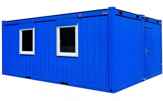 5-fach Bürocontaineranlage aus 10x3m Containern