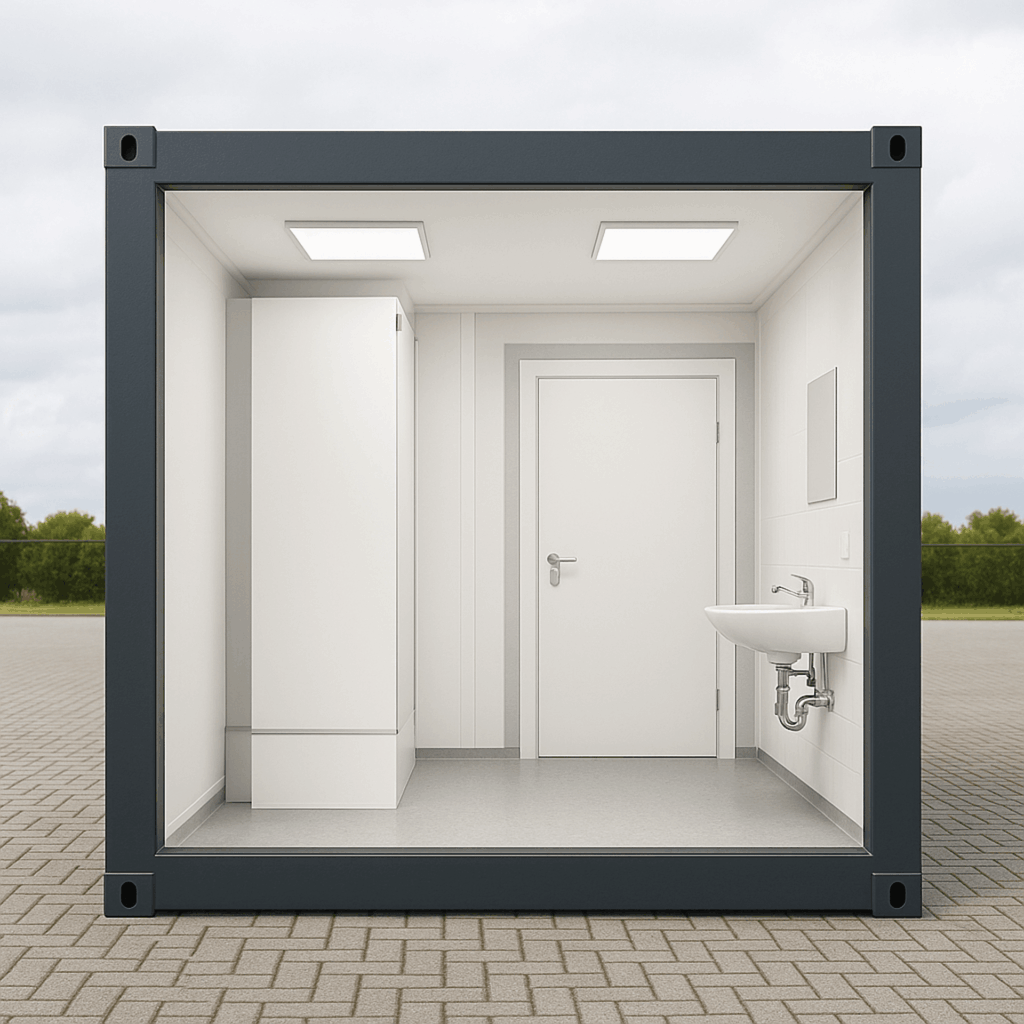 Innenansicht Sanitärcontainer